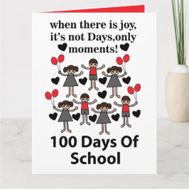 School 100 dagen school kaart