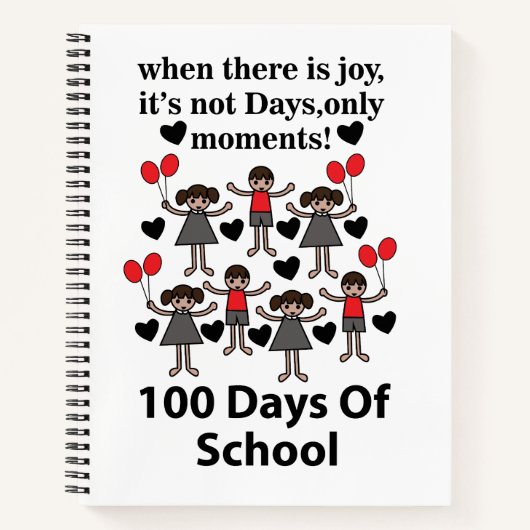 School 100 dagen school notitieboek (Voorkant)