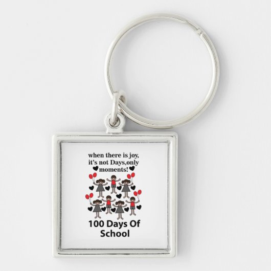 School 100 dagen school sleutelhanger (Voorkant)