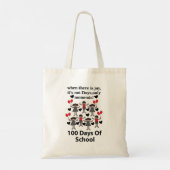 School 100 dagen school tote bag (Achterkant)