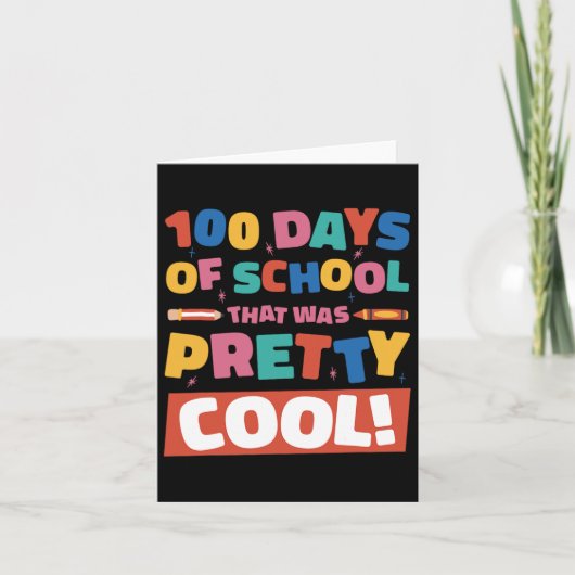 school 100 dagen van de 100e dag studenten kaart (Voorkant)