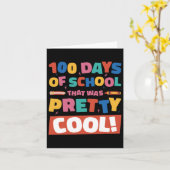  school 100 dagen van de 100e dag studenten kaart (Gele Bloem)