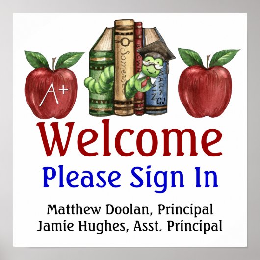 School Administration/Sign In Poster - SRF (Voorkant)