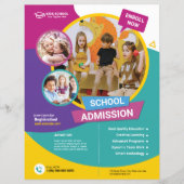 School Admission Flyer-Sjabloon (Voorkant)
