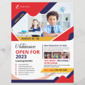 School Admission Flyer-Sjabloon (Voorkant)