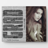 School Afstudeerder - Foto en tekst Fotoplaat (Voorkant)