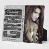 School Afstudeerder - Foto en tekst Fotoplaat (Zijkant)