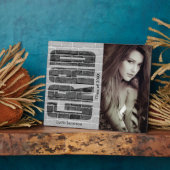 School Afstudeerder - Foto en tekst Fotoplaat (Zijkant)