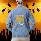 School afstudeerklas van 202X Letterman Varsity Denim Jacket