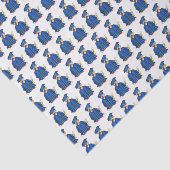 School Afstuderen Blue Pet Gown Diploma Afstuderen Tissuepapier (Detail)