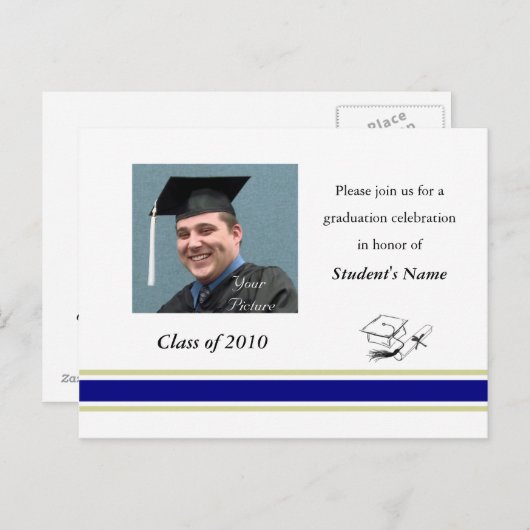 School Afstuderen Briefkaart (Voorkant / Achterkant)