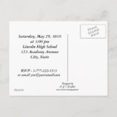 School Afstuderen Briefkaart (Achterkant)