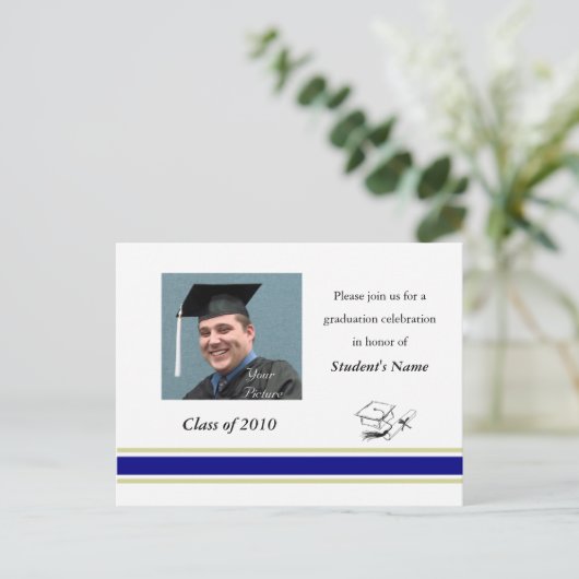 School Afstuderen Briefkaart (Staand voorkant)