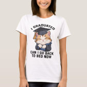 School Afstuderen Cat T-shirt (Voorkant)