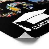 School Afstuderen Dag Senior Word Fotocollage Poster (Hoek)
