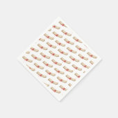 School Afstuderen Parchment Diploma Red Ribbon Servet (Hoek)