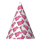 School Afstuderen Roze Pet Gown Diploma Afstuderen Feesthoedjes (Achterkant)