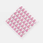 School Afstuderen Roze Pet Gown Diploma Afstuderen Servet (Hoek)