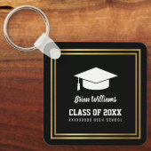 School Afstuderen Student Name Sleutelhanger (Voorkant)