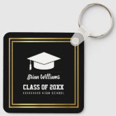 School Afstuderen Student Name Sleutelhanger (Achterkant)
