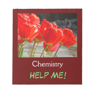 School agenda's Chemie Help Me! Tulpen Notitieblok