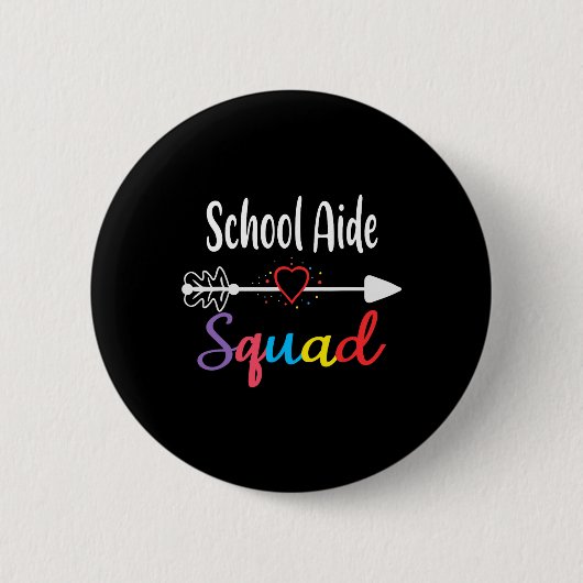 School Aide Squad Fun CK naar school leraar benodi Ronde Button 5,7 Cm (Voorkant)