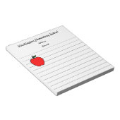 School Apple Notitieblok (Schuin)