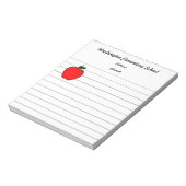 School Apple Notitieblok (Linkerzijde)