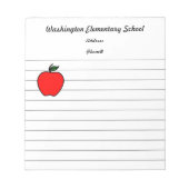 School Apple Notitieblok (Voorkant)