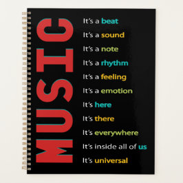 School Band Orchestra Choir Music Planner