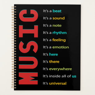 School Band Orchestra Choir Music Planner