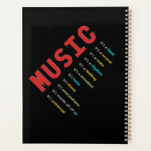 School Band Orchestra Choir Music Planner (Achterkant)