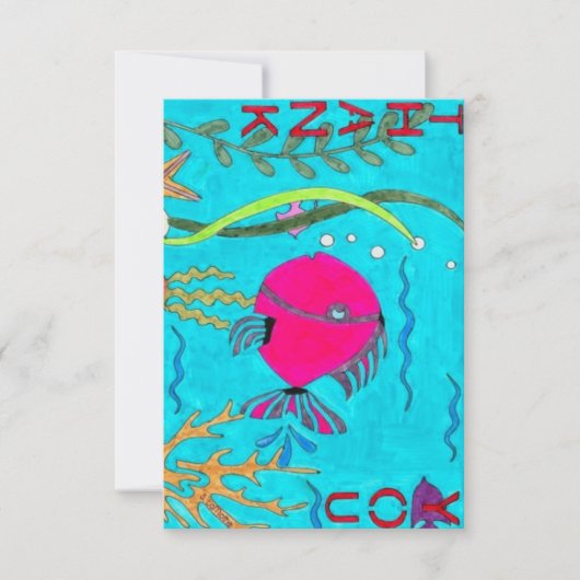 School bedankkaart (Voorkant)