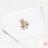 School Beer - eerste klas Ronde Sticker (Envelop)