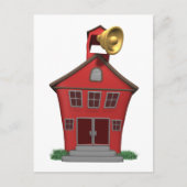 School Bell Ringing Briefkaart (Voorkant)