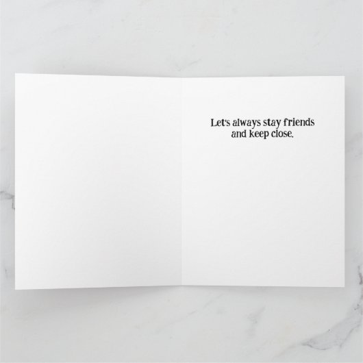 School beste vrienden foto collage Kaart (Binnen)