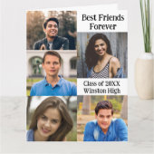 School beste vrienden foto collage Kaart (Voorkant)