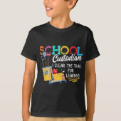 School Bewaarder Clear Trail Learning - Janitor Ap T-shirt (Voorkant)
