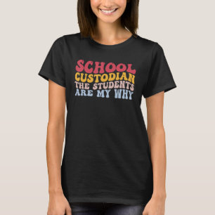School Bewaarder De studenten zijn mijn Waarom Jan T-shirt