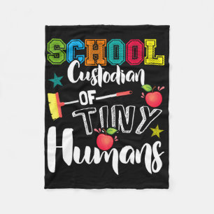 School Bewaarder van Tiny Humans - CK naar school  Fleece Deken
