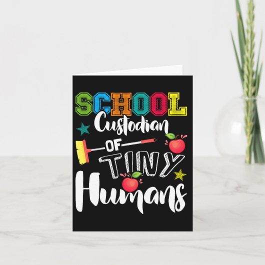 School Bewaarder van Tiny Humans - CK naar school Kaart (Voorkant)