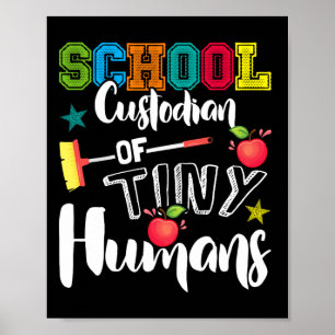 School Bewaarder van Tiny Humans - CK naar school Poster