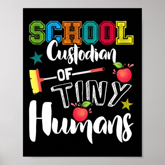 School Bewaarder van Tiny Humans - CK naar school Poster (Voorkant)