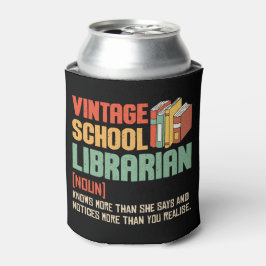 School Bibliothecaris Uitspraak Grappig Blikjeskoeler
