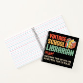 School Bibliothecaris Uitspraak Grappig Notitieboek (Binnen)
