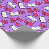 School Bibliotheek Leraar en Boekenworm Bibliothee Cadeaupapier (Hoek)