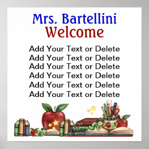 School / bibliotheek / Poster klaslokaal - SRF