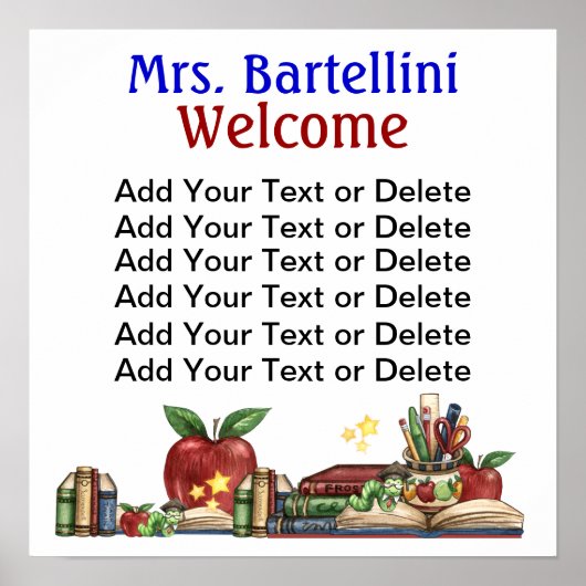 School / bibliotheek / Poster klaslokaal - SRF (Voorkant)