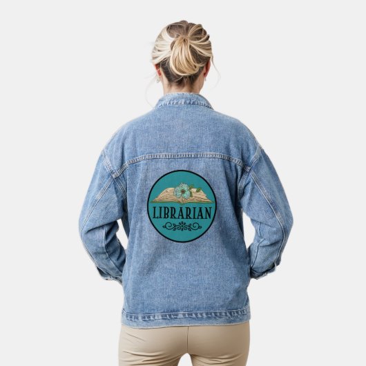 School Bibliotheek Vrijwilliger Denim Jacket (Model)