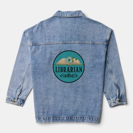 School Bibliotheek Vrijwilliger Denim Jacket (Achterkant)